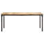 Derion Solid Wood Top Metal Base Dining Table-61751106