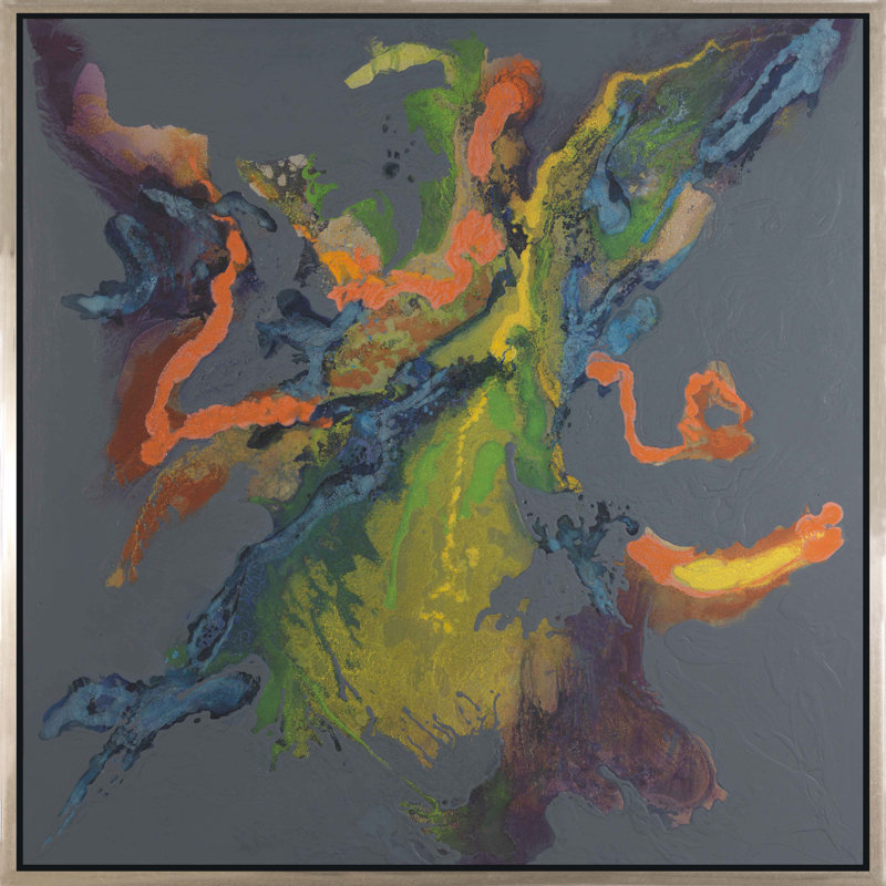 Out of Nowhere - Cadre flottant sur toile, H 60 po x l 60 po x P 2,25 po