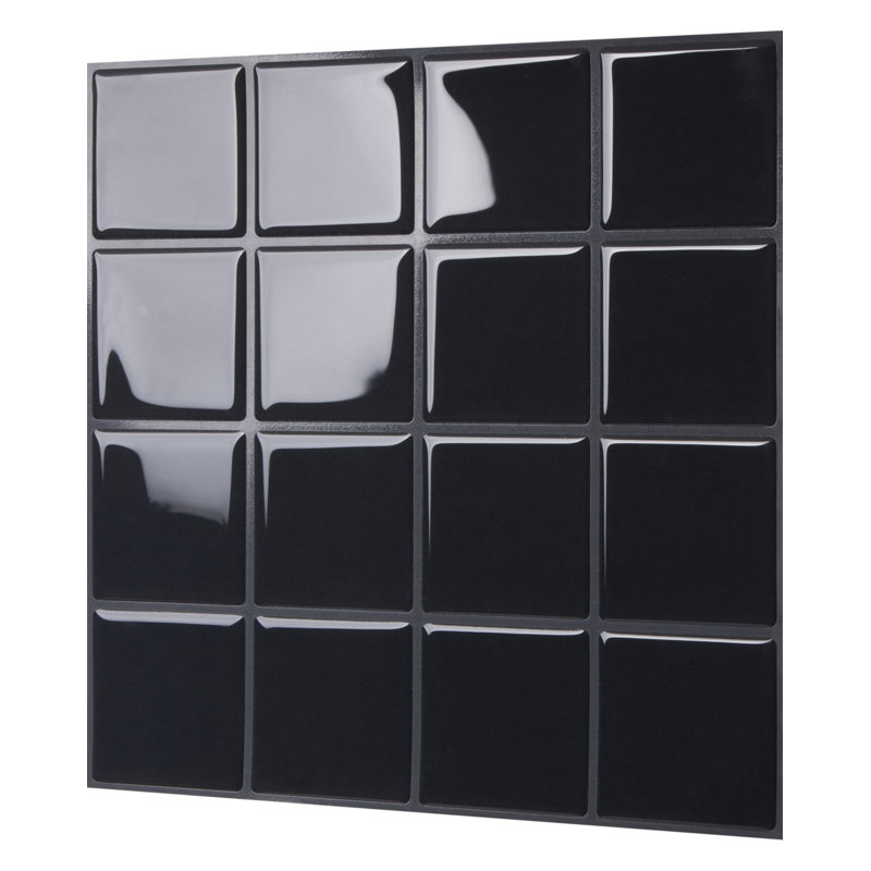 Carreau de mosaïque en pvc à écorce en pvc 10 po x 10 po