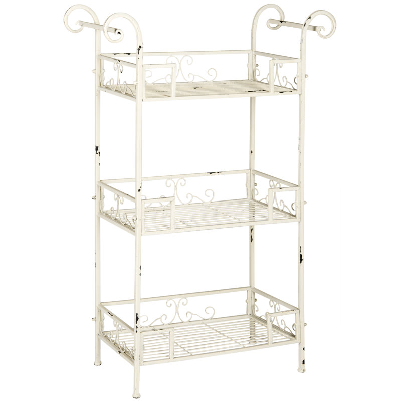 Noreen Outdoor 3 Tier Shelf, White