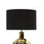 Bardhyle 72cm Living Room Table Lamp with Glass Base, Bedside Buffet Lamp with Velvet Shade