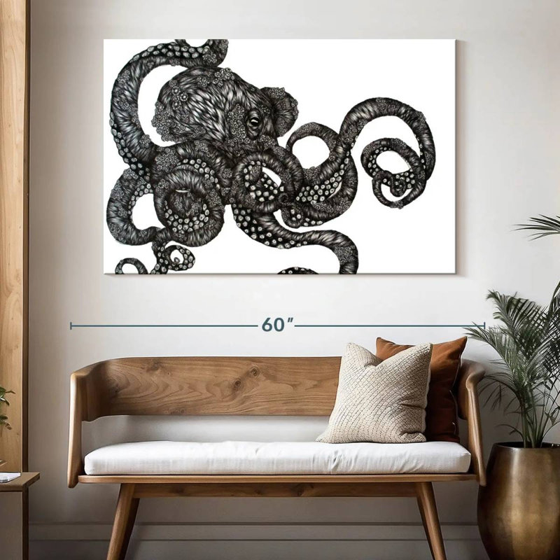 Brampt Barnacle Octopus, 34" H x 51" W