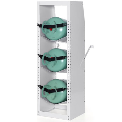 Vevor Refrigerant Tank Rack, With 3 X 30-50Lb Bottle Tanks, Cylinder Tank Rack 14.56X12.99X1.96 In, Refrigerant Cylinder Rack Gas Cylinder Racks And Holders For Freon, Gases, Oxygen, Nitrogen