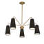Lustre 5 lumières Cher en noir mat-1907136830-1907136831