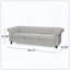 Mobilier de salon moderne à 3 places avec support confortable et construction robuste