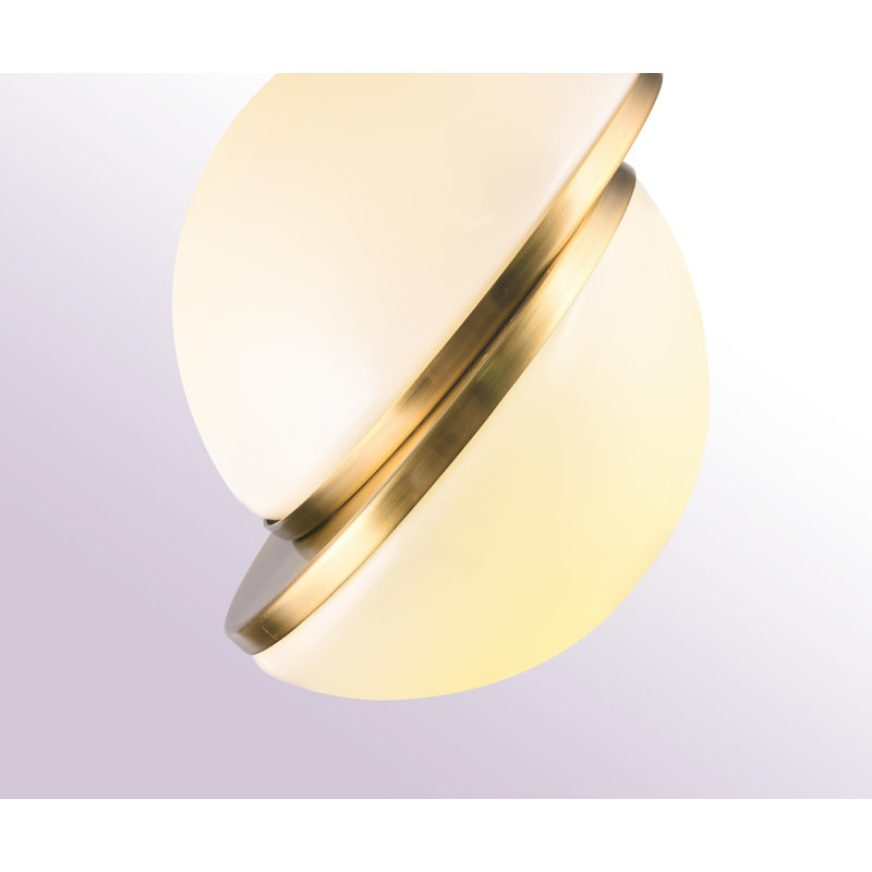 Luminaire suspendu transitionnel à DEL, H 66,8 po x l 7,8 po x P 7,8 po