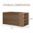 36" Brown Bathroom Vanity Base with Countertop, Wall-Mounted & Freestanding Bathroom Storage Cabinet, Modern Vanity Cabinet No Sink-125373225