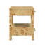 66cm W Solid + Manufactured Wood Bedside Table