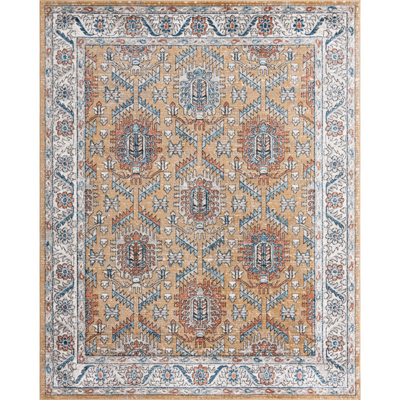 Oriental Indoor Rug, Rectangle 7'10" x 10'