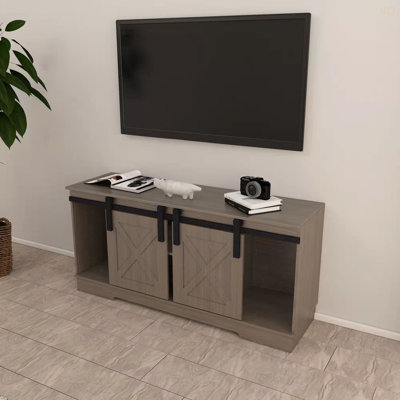 Lane TV Stand With Sliding Barndoors In Rustic Rustic Sideboard Low Sideboard