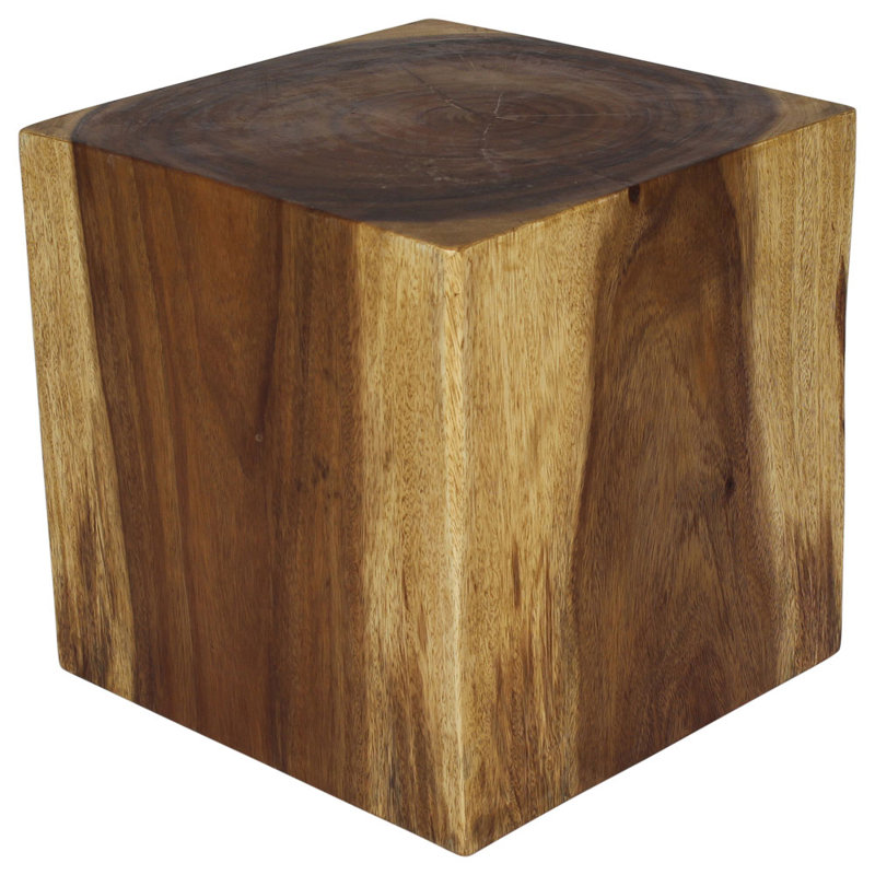 Motyka Solid Wood End Table, Oak