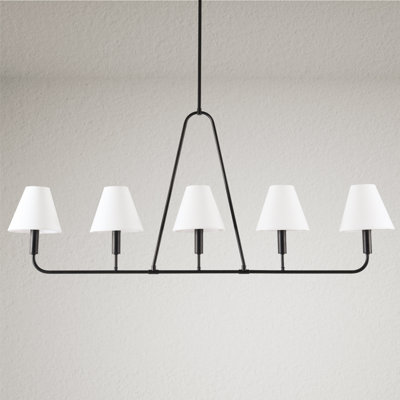 Lidia 5-Light 50"W Oversized Dimmable Linear Pendant