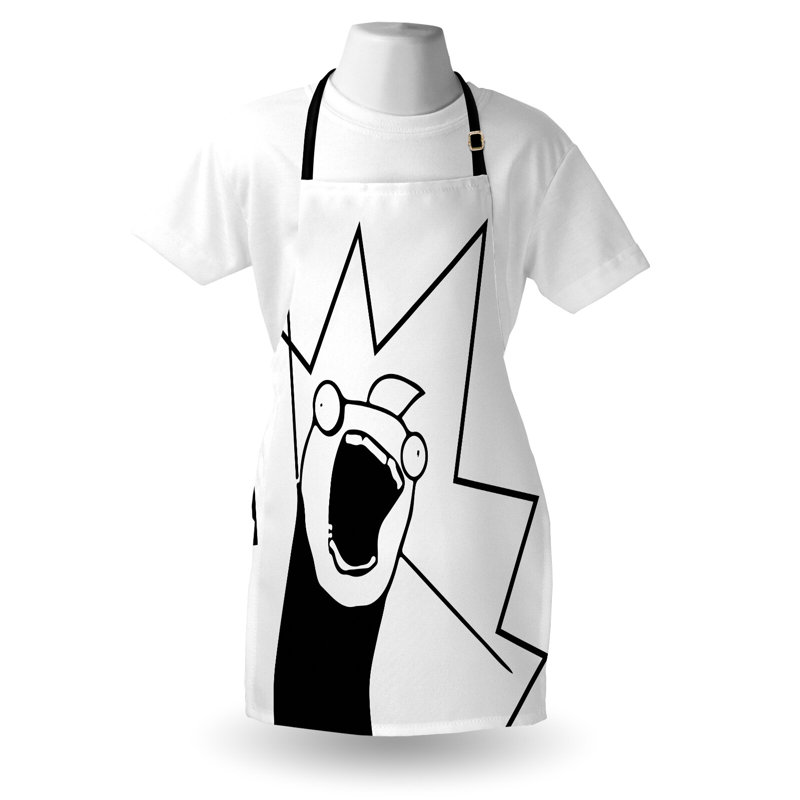 No Pattern Bib Apron