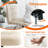 Modern Office Chairs with Wheels, Wide Seat Armless Swivel Task Chair for Home Office-2147446617