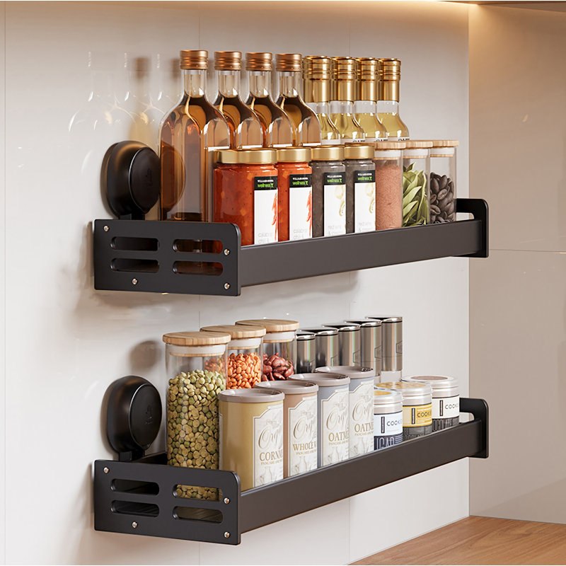 Multi Functional Wall Mounted Kitchen Storage Rack, 2.16" H x 11.81" W x 6.49" D