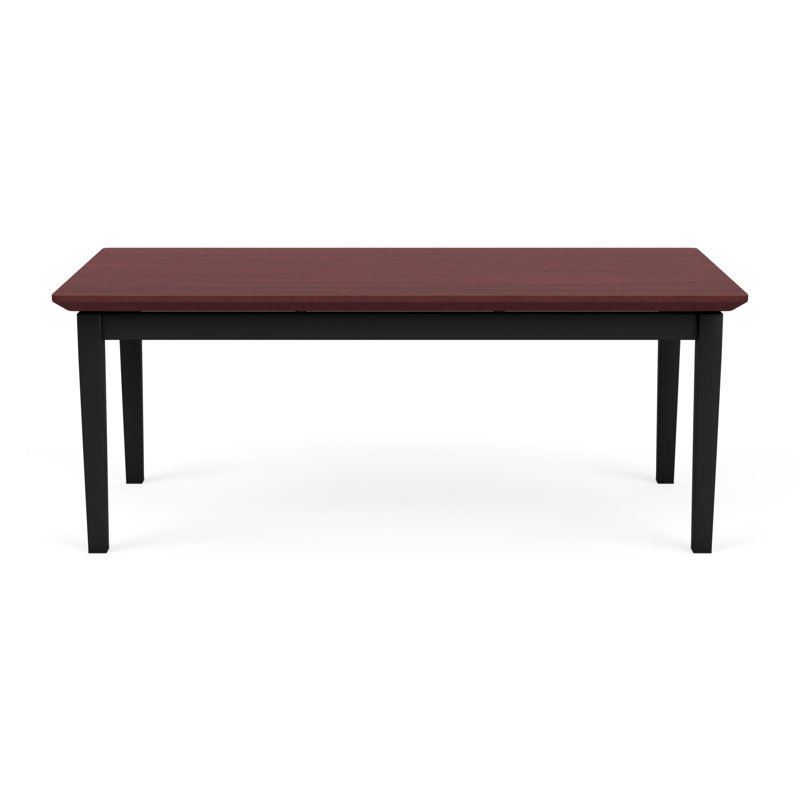 Table basse en acier Amherst, Noir, Acajou Chelsea