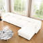 Modulaire avec rangement pour 4 personnes: chenille bleue, créer un canapé modulaire en chenille: 4, offre une option confortable-492070615