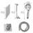 Chrome Shower System 12 Inch Bathroom Luxury Rain Mixer Shower Combo Set Wall Mounted Rainfall Shower Head And Handheld System Shower Faucet Set-125225681