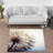 Abstract Geometric Pattern Non-Woven Soft Type Printed Rug in Neutral Tones Ideal for Contemporary Home Decor-114335367