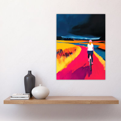 Bicycle Dream Bike Ride Landscape Wall Art Print