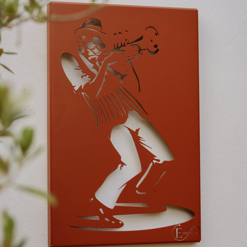 Wall Decor on Metal, Copper