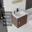 Meuble-lavabo flottant avec lavabo, porte à fermeture en douceur, lavabo en céramique, contreplaqué-681123253-681123259