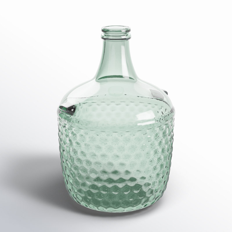 Glass Decorative Bottle, 16.75" H x 11.5" W x 11.5" D