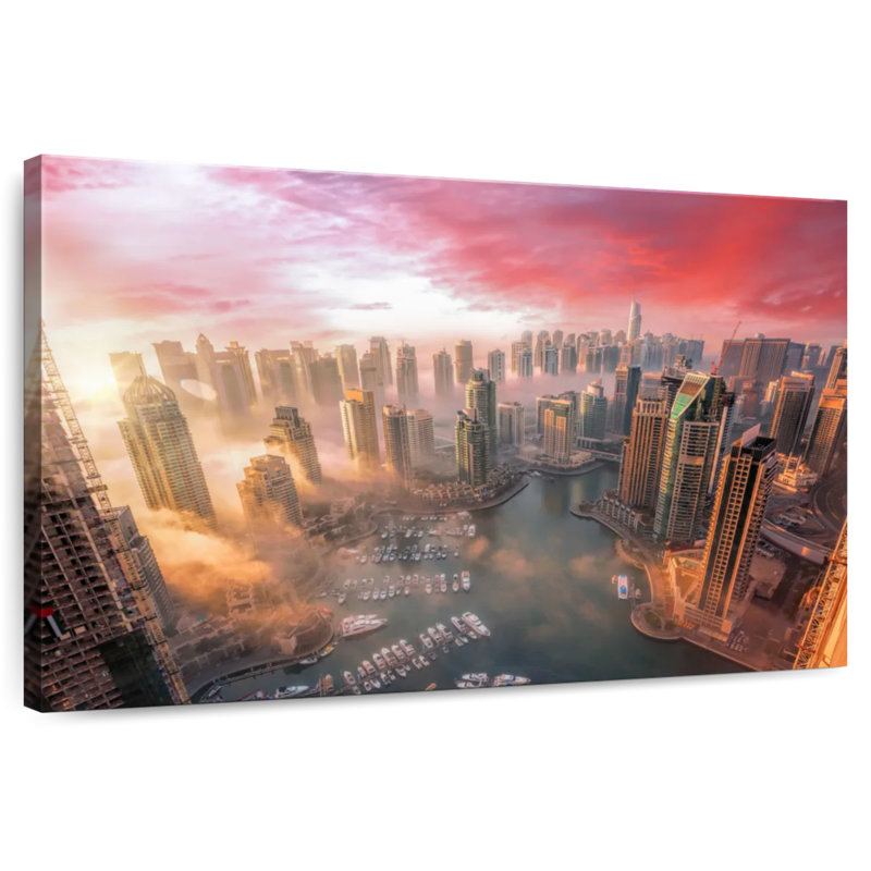 Ravi Dubai Sunset, 8" H x 12" W