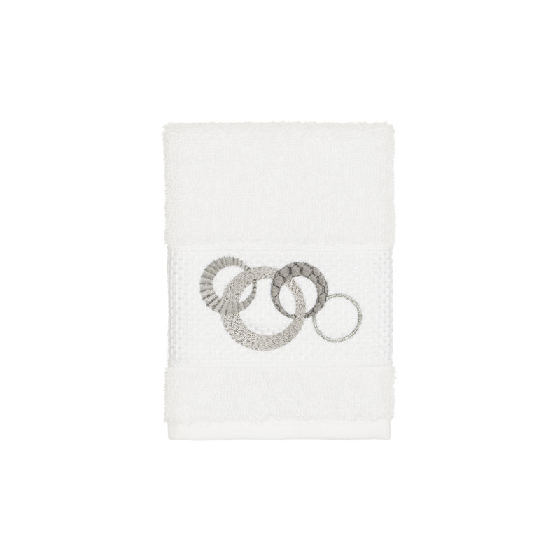 Annabelle Turkish Cotton Midweight Washcloth, White