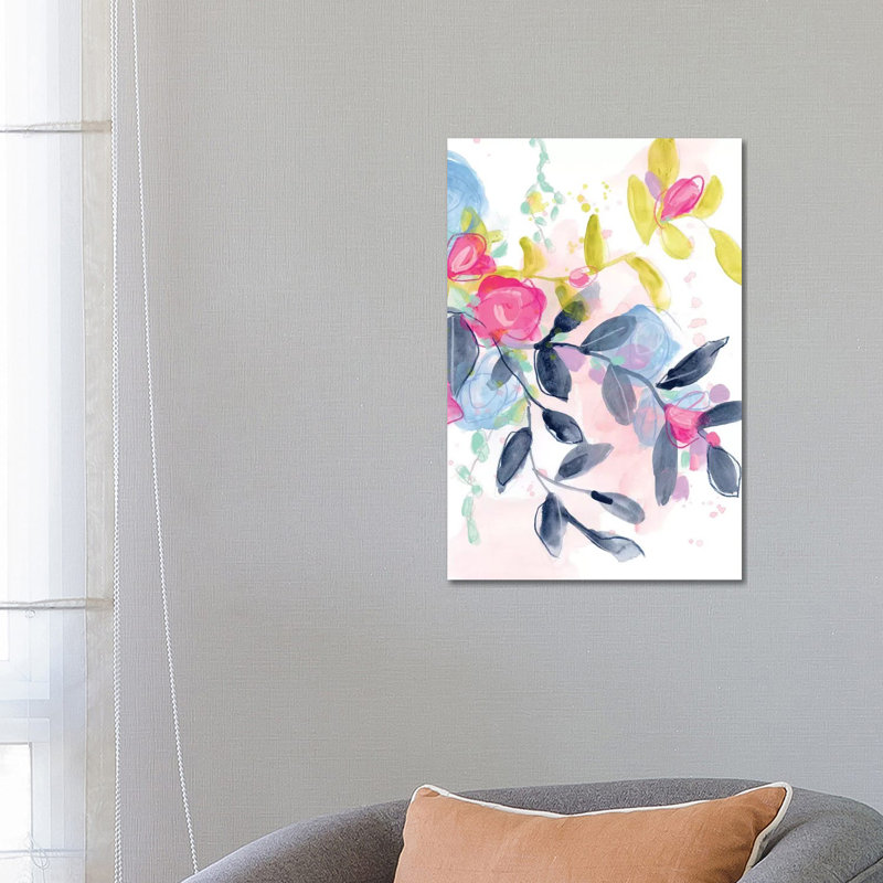 Floral Blotter I by June Erica Vess - Wrapped Canvas Print, 66.04 cm H x 45.72 cm W