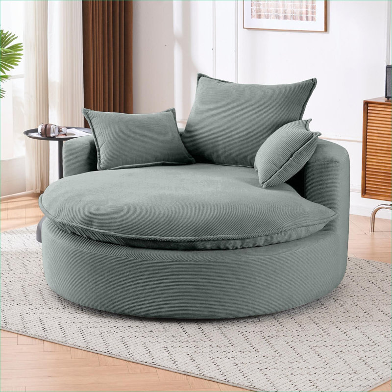 Fauteuil d'appoint 57 pouces 57 po, Gris