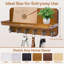 Wood Wall Organizer with Key Hooks-1755951939