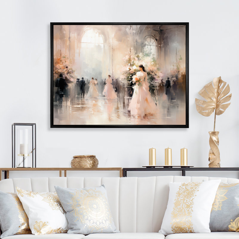 Fashion Impressionist Elegance IV, reproduction d'art sur toile, H 16 po x l 32 po x P 1 po, Toile tendue