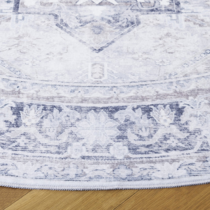 Tapis oriental performance lavable à la machine Arizona 345, Rond 6 pi