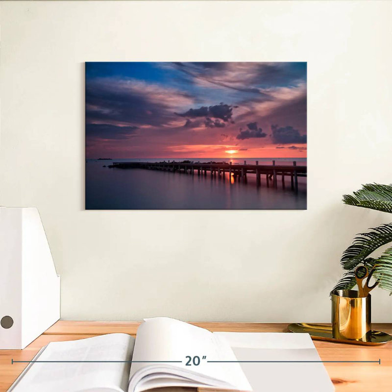 Coucher de soleil Gillard Grand Cayman, H 8 po x l 12 po