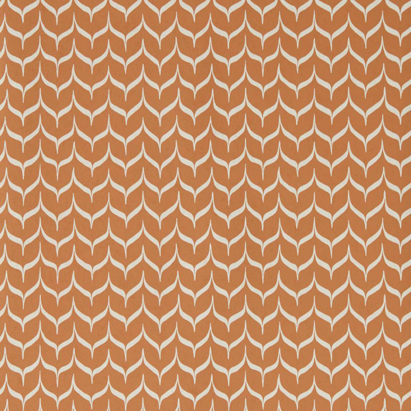 Henry Holland Geometric Non-Woven Wallpaper Double Roll, Terracotta