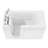 Captains Series 59'' x 30'' Soaking Fiberglass Bathtub with Faucet-11831163