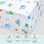 Drap pour lit de bébé 100% microfibre Wildkin Kids - Drap-housse doux et respirant - Dinosaur Land
