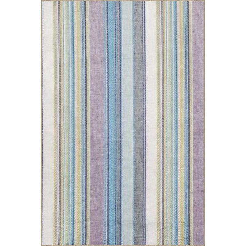 Tapis tissé à motif bleu et clair, Rectangle 2 pi 4 po x 4 pi