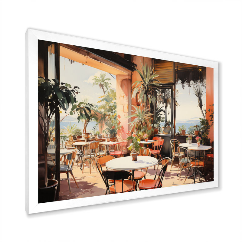 La Dolce, côte italienne VI - Italie, art mural, H 16 po x l 32 po x P 1 po, Cadre photo blanc