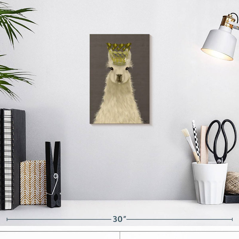 Brampt Llama Queen, 12" H x 8" W
