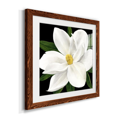 «Midnight Magnolia II», reproduction encadrée de qualité supérieure - prête à être accrochée