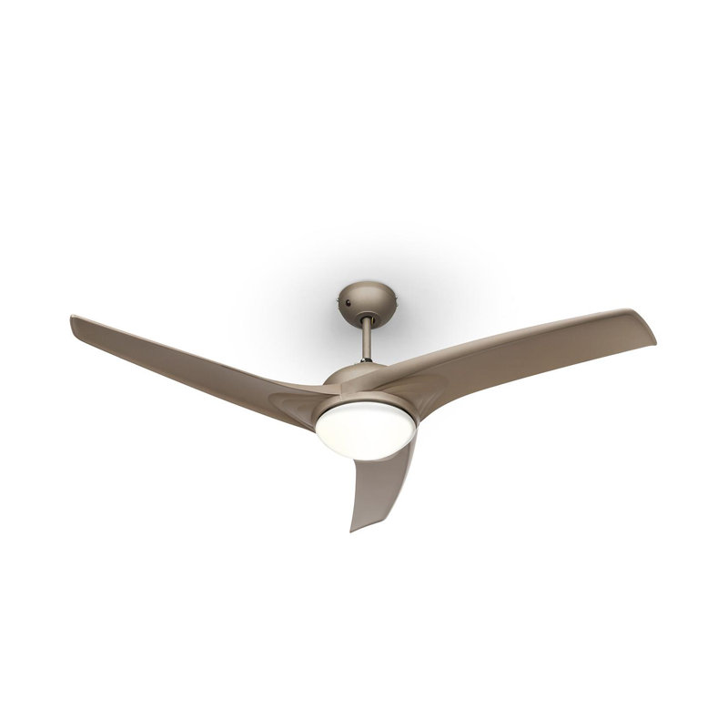 132cm Ceiling Fan with Light Kit, Brown