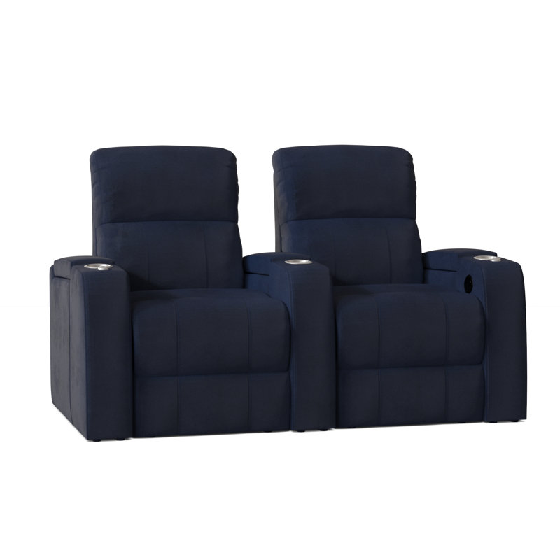 Rangée de sièges de cinéma maison Chrysander (rangée de 2), Océan Smartsuede, Électrique