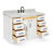 Thornaby 54'' Solid Wood Single Bathroom Vanity with 1.5'' Carrara Marble Top Sink-281566457-315095332
