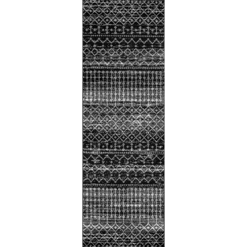 Geometric Area Rug, Runner 76 x 366cm