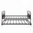 Metal Daybed Platform Bed Frame with Trundle Built-in Casters