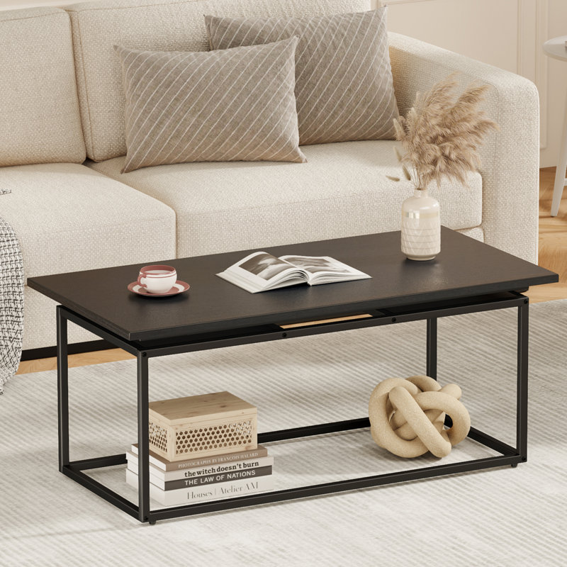 Table basse rotative à 360 ° avec rangement