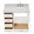 43'' Single Bathroom Vanity with Carrara Marble Top-93359239