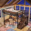 Lit mezzanine pour enfants AVELOR avec bureau intégré, lumières DEL et rangement intelligent pour jouer et étudier-2107045384-2107045389